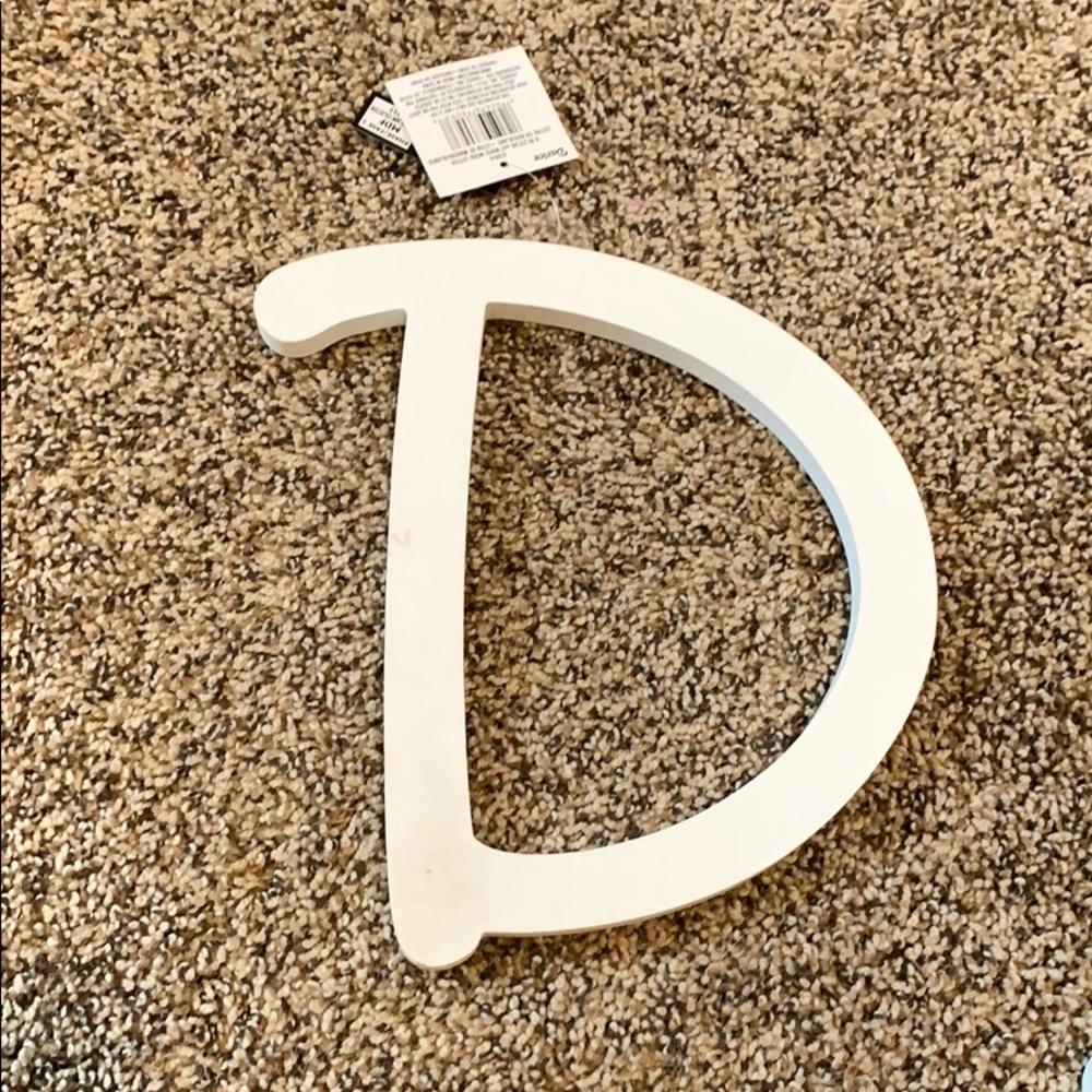 White wooden letters